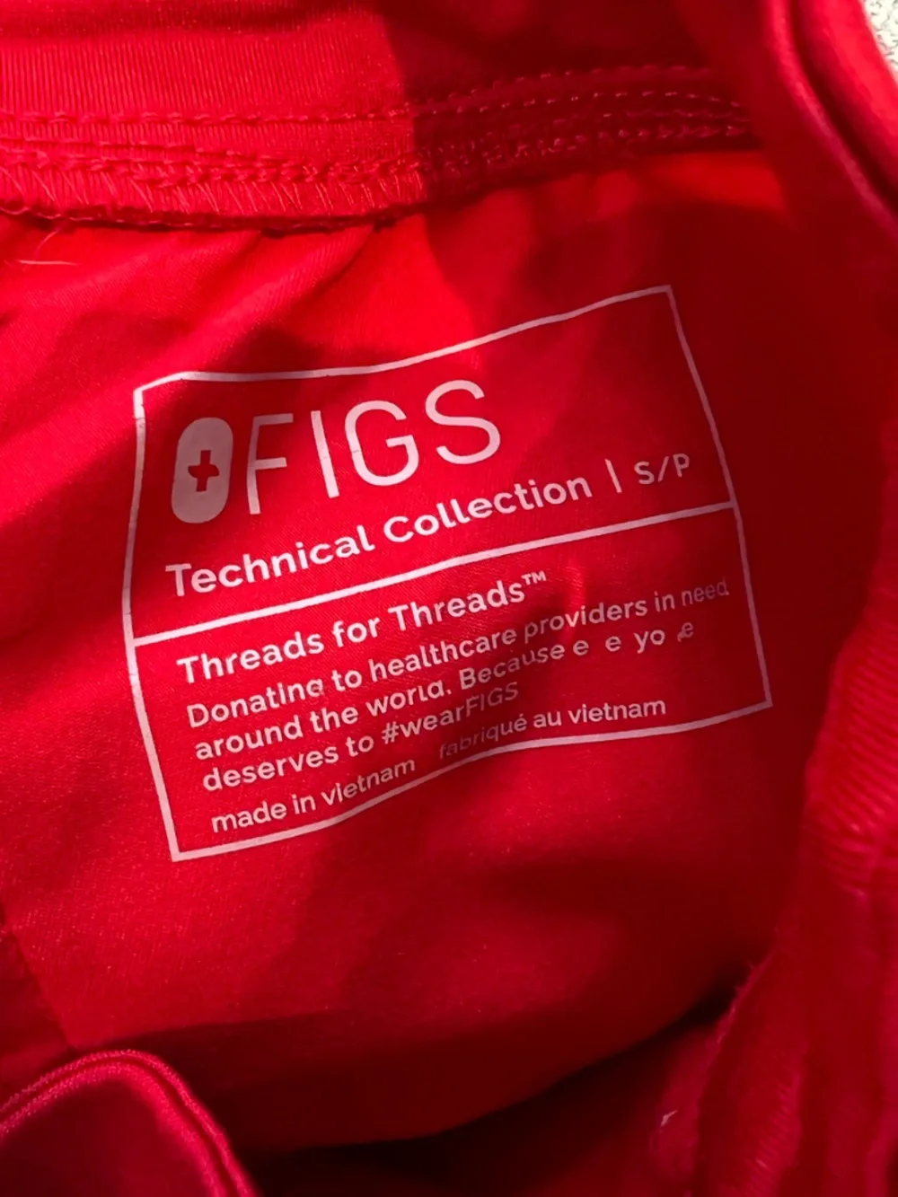 Pop Red FIGS Limited Edition Scrub Matching Set Montex Top Zamora Jogger Pants